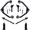 Detroit Axle - Front Upper Control Arms + Inner Outer Tie Rods + Boots Replacement for Ford Explorer Ranger Mazda B2500 B3000 B4