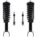 Detroit Axle - 2WD 4pc Front Struts Sway Bars for 05-09 Mitsubishi Raider Dodge Dakota, Struts w/Coil Spring Stabilizer Sway Bar