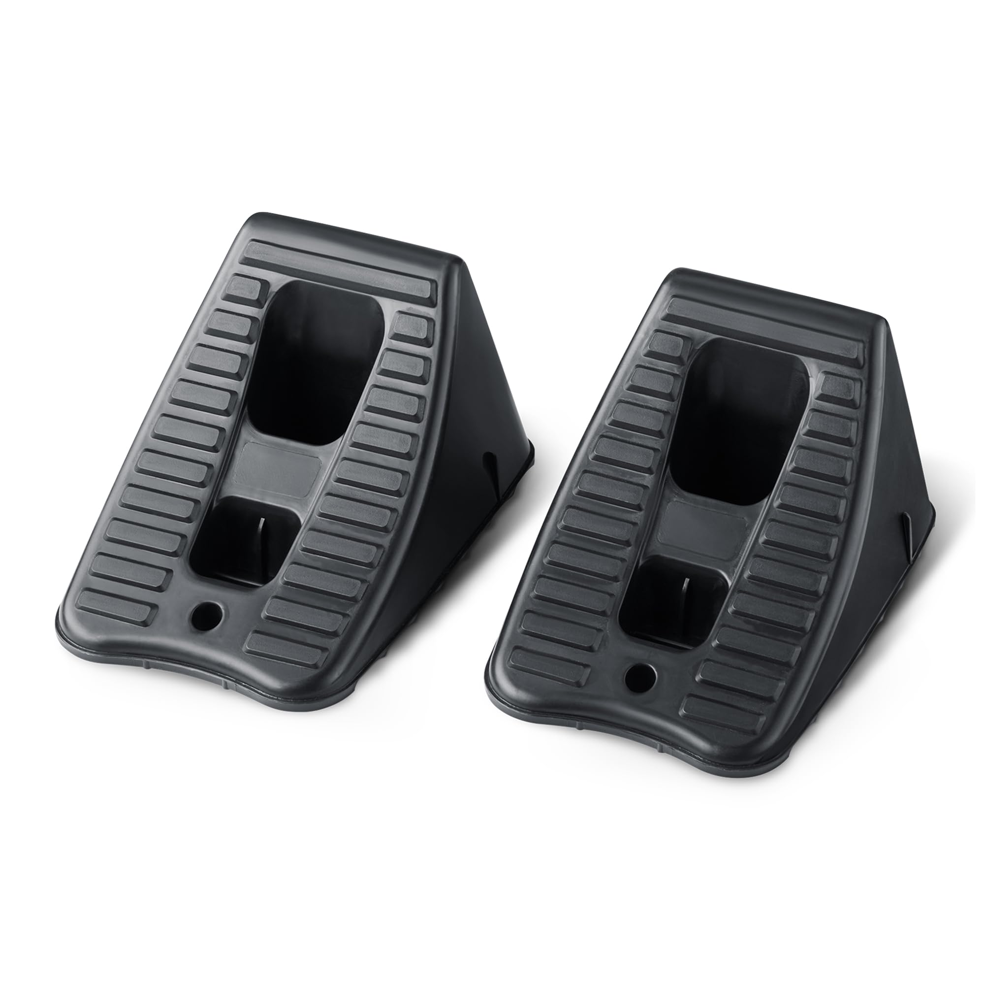 Amazon Basics Automotive Wheel Chocks, 2-Pack, Black