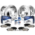 Detroit Axle - Brake Kit for Volkswagen Beetle Golf City Jetta Brakes Rotor and Ceramic Brake Pads Replacement: 11.02 inch Front