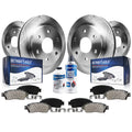 Detroit Axle - Brake Kit for 2005-2012 Nissan Pathfinder Disc Brake Rotors Ceramic Brakes Pads w/Hardware 2006 2007 2008 2009 20